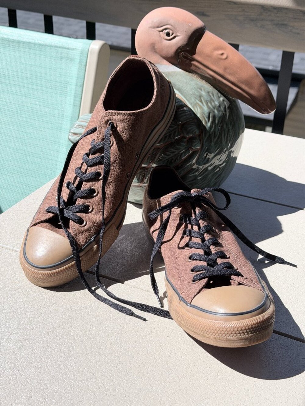 Converse Chuck Taylor All Star UNISEX Ox Low Top Brown Sneakers, Mens 12